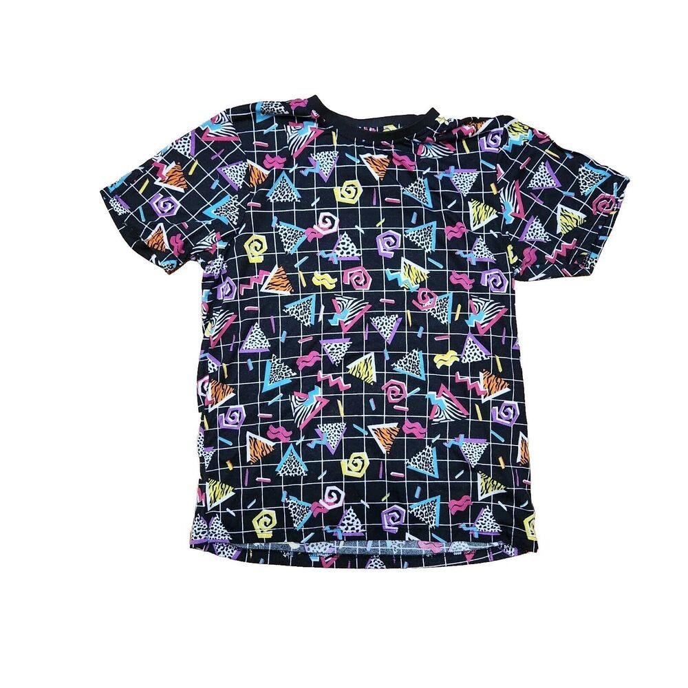 Fresh Prince of Bel Air Shirt Mens Medium Short Sleeve Black w Multicolor